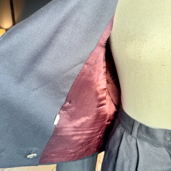 90s Vintage Grey Pants Suit - Picture 7 of 16